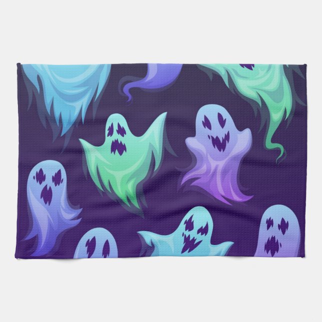 Ghost pattern kitchen towel (Horizontal)