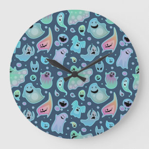 Ghost pattern large clock