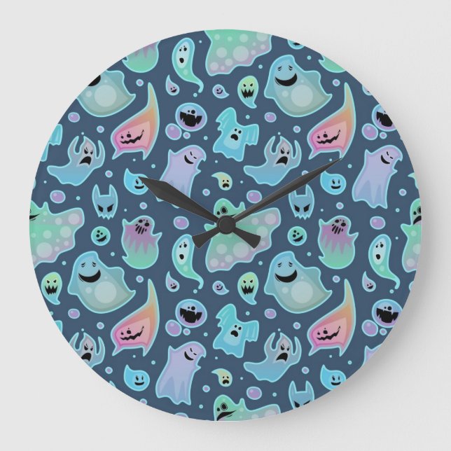 Ghost pattern large clock (Front)