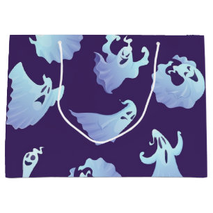 Ghost pattern large gift bag