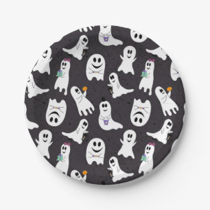 Ghost pattern paper plate