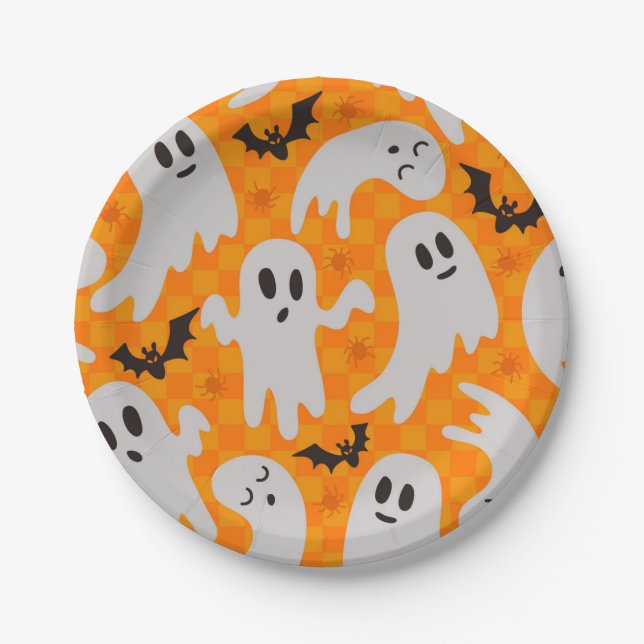Ghost pattern paper plate (Front)