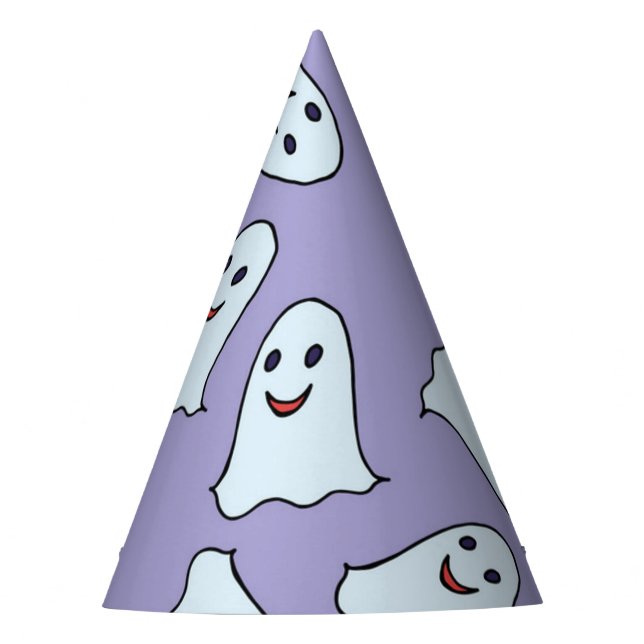 Ghost pattern party hat (Front)