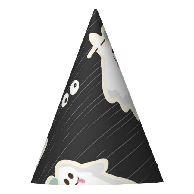 Ghost pattern party hat (Front)