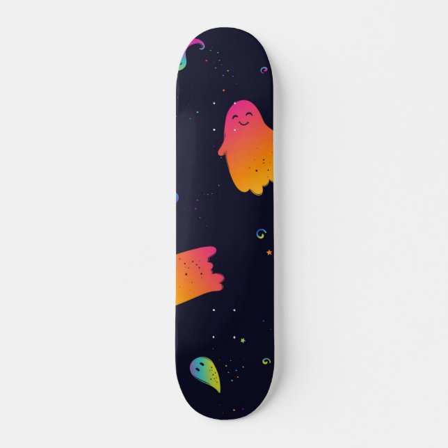 Ghost pattern skateboard (Front)