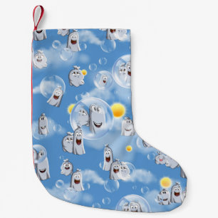 Ghost Pattern Small Christmas Stocking