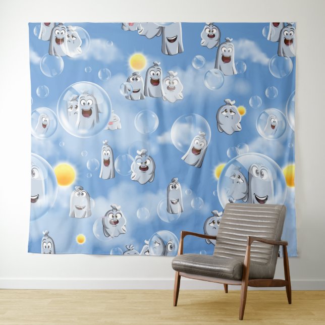Ghost Pattern Tapestry (In Situ (Horizontal))