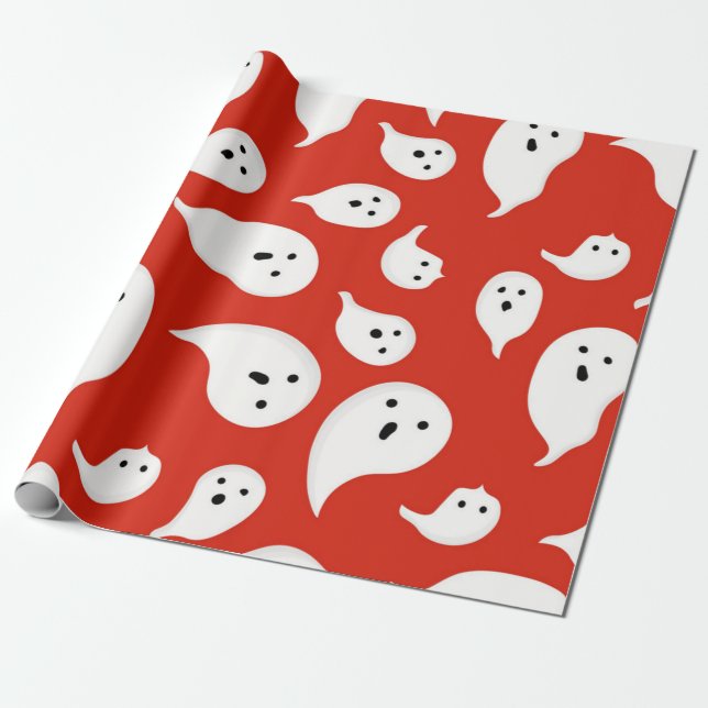 Ghost pattern wrapping paper (Unrolled)
