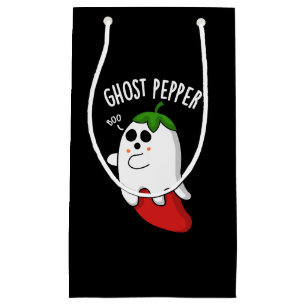 Ghost Pepper Funny Chili Pun Dark BG Small Gift Bag