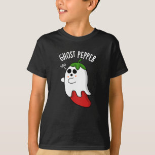 Ghost Pepper Funny Chili Pun Dark BG T-Shirt