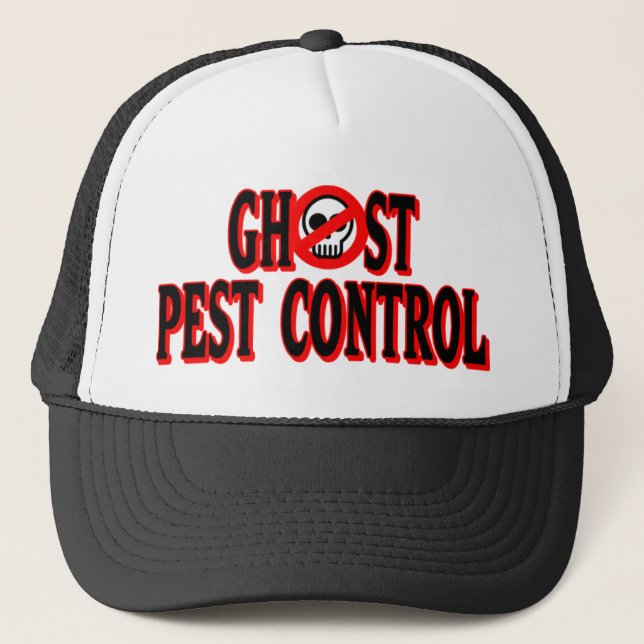 Ghost Pest Control Trucker Hat (Front)