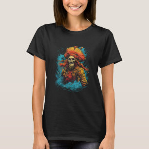 Ghost Pirate Captain by Haunted Horror Halloween 1 T-Shirt