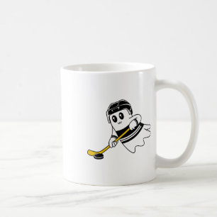 Ghost Playing Ice Hockey Halloween Costume Sports  Coffee Mug