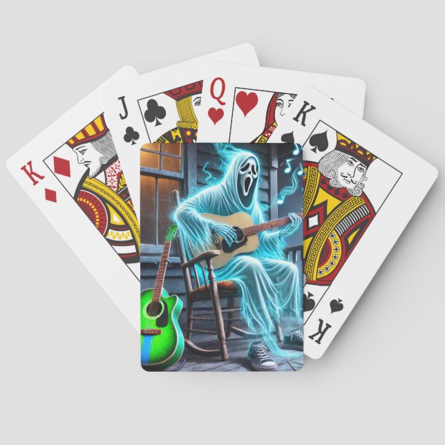 Ghost Playing the Guitar Cards (Back)