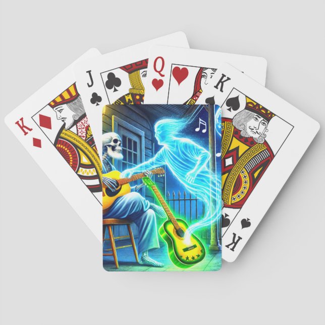 Ghost Playing the Guitar Cards (Back)