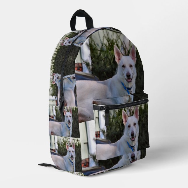 Ghost Printed Backpack (Back Corner Left)
