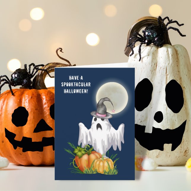 Ghost & Pumpkin | Spooktacular Note Card (Creator Uploaded)