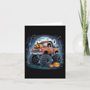 Ghost Pumpkin Spooky Season Halloween Costume  Card
