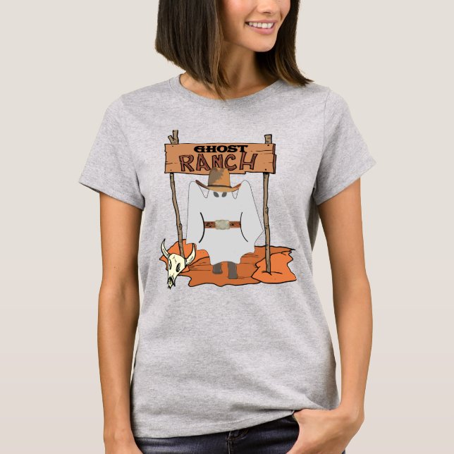 Ghost Ranch Western Halloween  T-Shirt (Front)