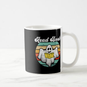 Ghost Reading Book Vintage Coffee Mug