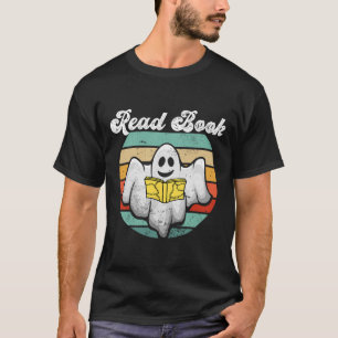 Ghost Reading Book Vintage T-Shirt