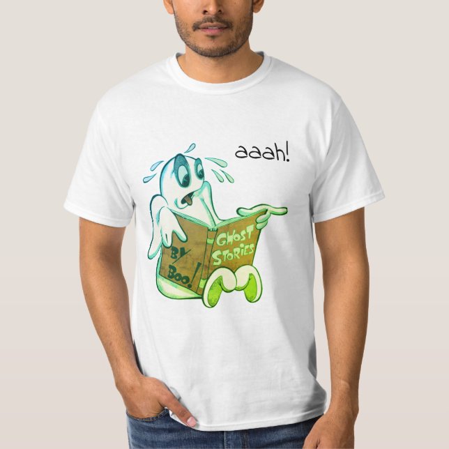 Ghost Reading Ghost Stories  T-Shirt * (Front)