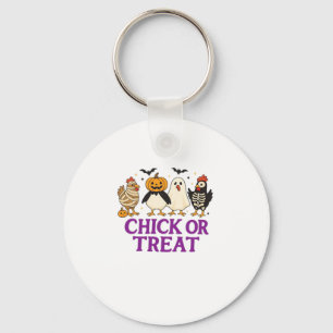Ghost Reading in Cozy Halloween Library Classic T- Keychain