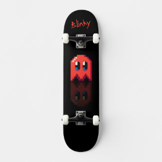 ghost red black personal name Fan art Pac-Man Skateboard