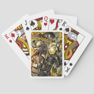 Ghost Rider Fiery Yell Playing Cards