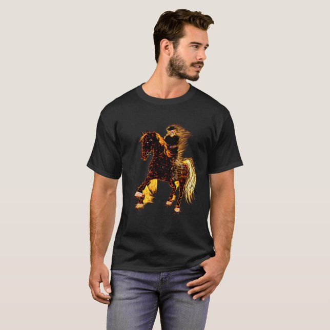 Ghost Rider on Horse T-Shirt (Front Full)