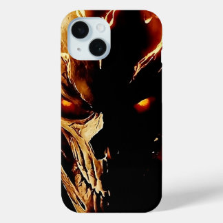 Ghost Rider Skull Fire iPhone 15 Case