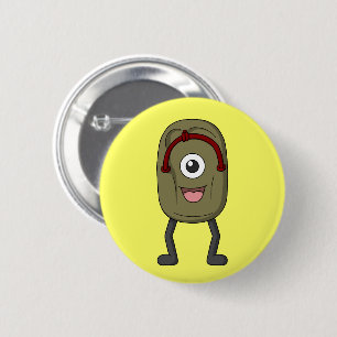 Ghost Sandal Bake-zori   Japanese Yokai 2 Inch Round Button