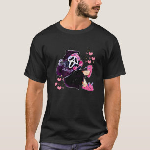 Ghost Scream Calling Halloween Funny Face T-Shirt