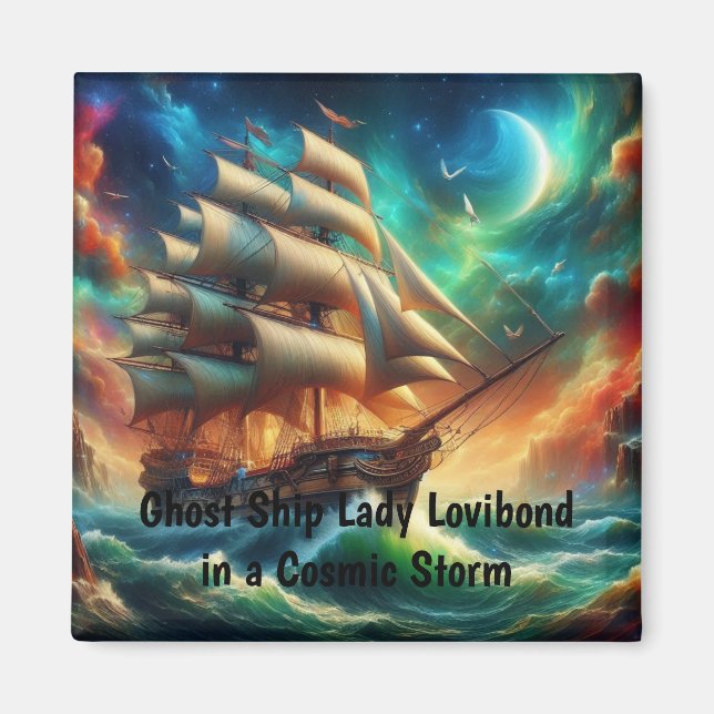 Ghost Ship Lady Lovibond in a Cosmic Storm Magnet (Front)