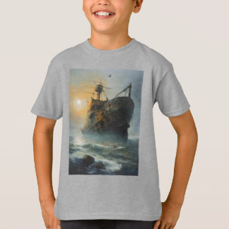 Ghost ship, pirate ship, T-Shirt