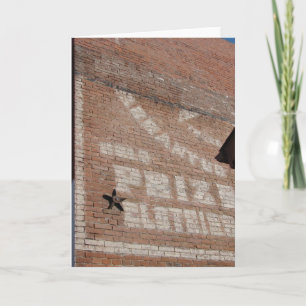 Ghost Sign in Brighton, Iowa Card