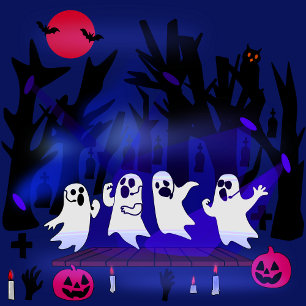 Ghost Singing Contest in Haunted Forest Graveyard T-Shirt