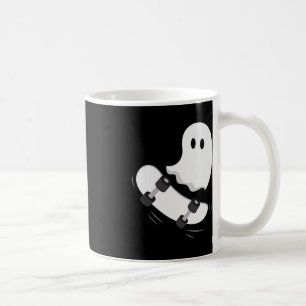 Ghost Skateboard Lazy Halloween Costume Fun Skateb Coffee Mug