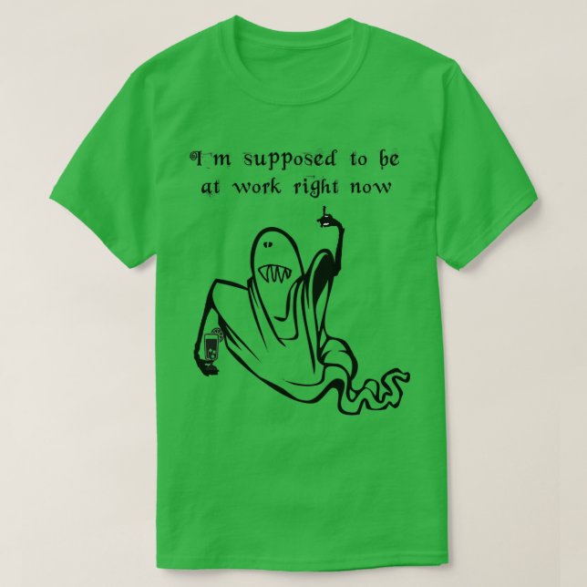 Ghost Skeleton job done T-Shirt (Design Front)