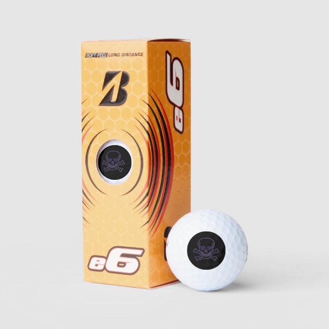 Ghost Skull Bridgestone e6 balles de golf 3 pk (Emballage)