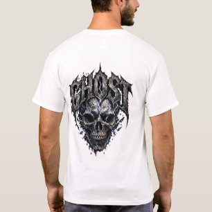 Ghost Skull Gothic Graphic Youth T-Shirt