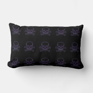 Ghost Skull lumbar pillow many skulls