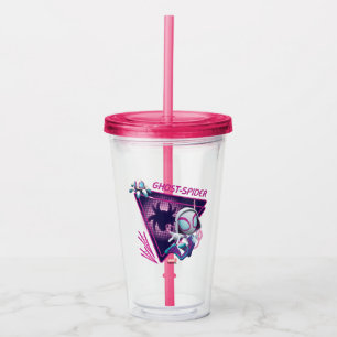 Ghost-Spider and TWIRL-E Glow Webs Glow Acrylic Tumbler