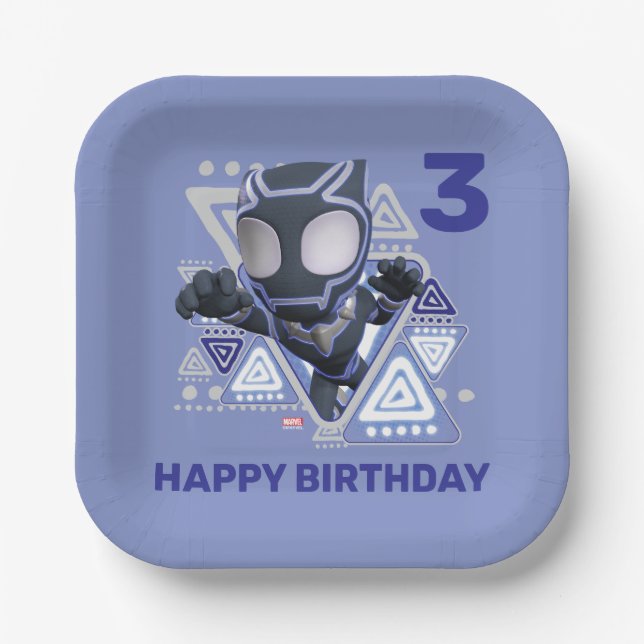 Ghost Spider | Birthday Girl Paper Plate (Front)