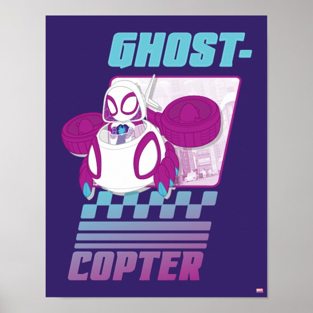 Ghost-Spider Flying Her Ghost-Copter Poster (Front)