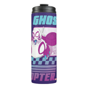 Ghost-Spider Flying Her Ghost-Copter Thermal Tumbler