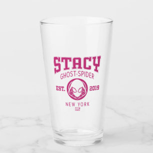 Ghost-Spider Gwen Stacy Collegiate Logo Glass
