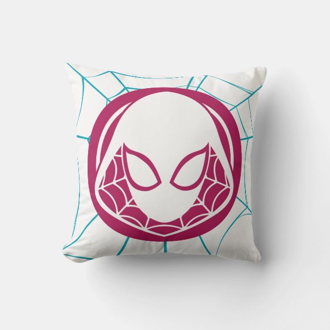 Ghost-Spider Icon Throw Pillow (Front)