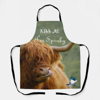 Ghost Squad Highland Cow Apron