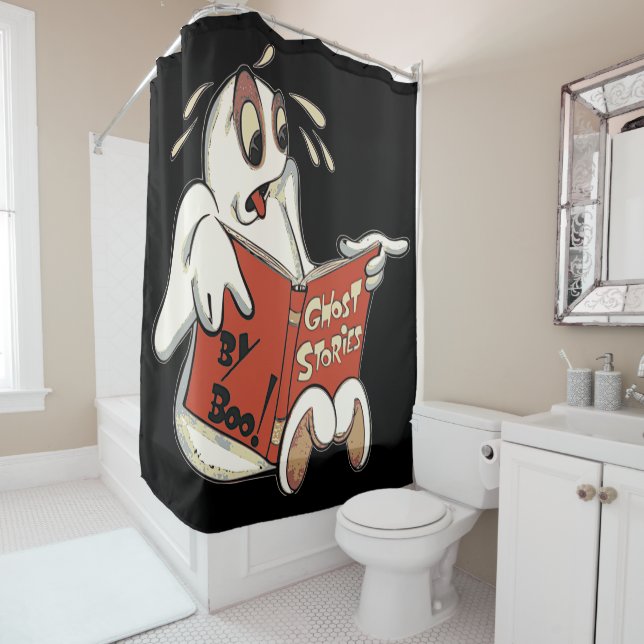Ghost Stories Halloween Shower Curtain (In Situ)